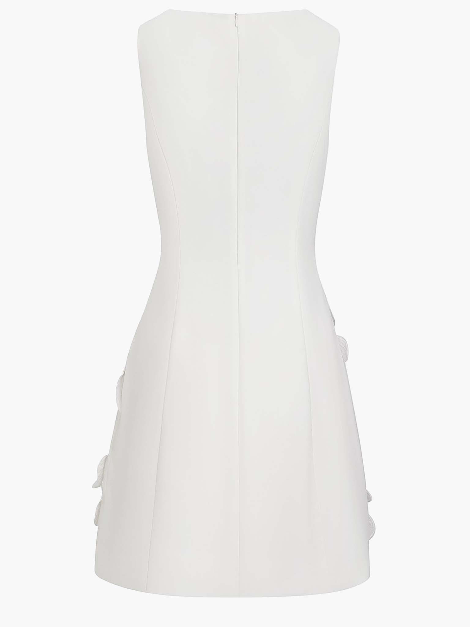 Robe Mini Élegante Sans Manches avec Découpe