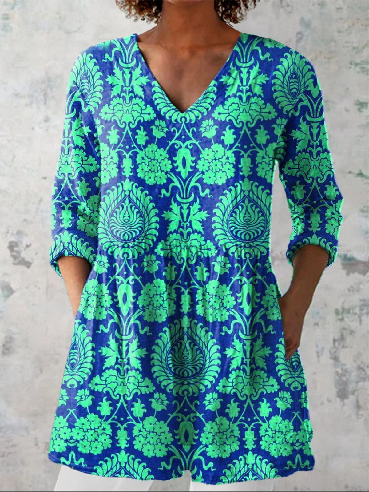 AliceLeon™ | Blouse Longue à Décolleté en V