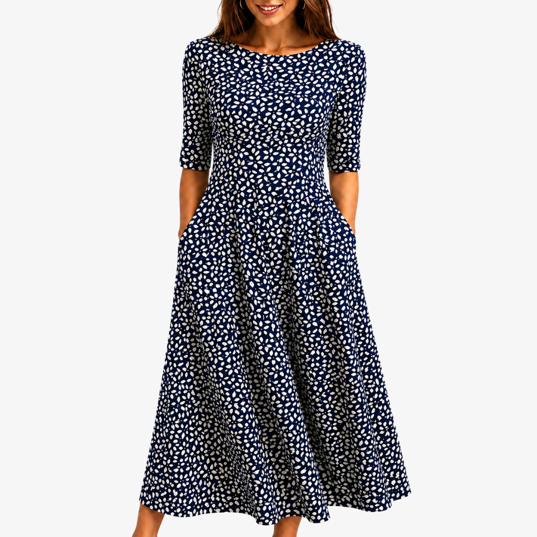 Robe Maxi Poche Midnight Bloom