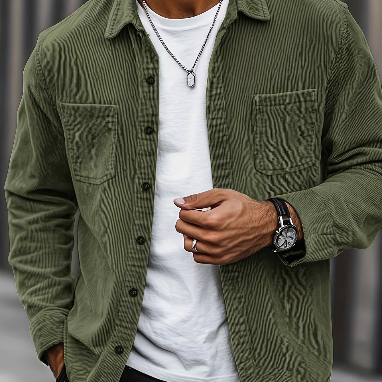 Bryce | Chemise d'extérieur texturée côtelée