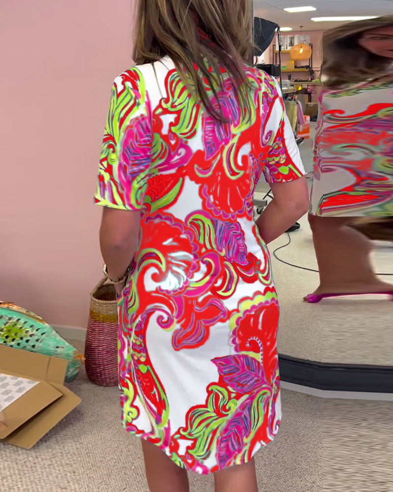 Imprimé Midi Dress