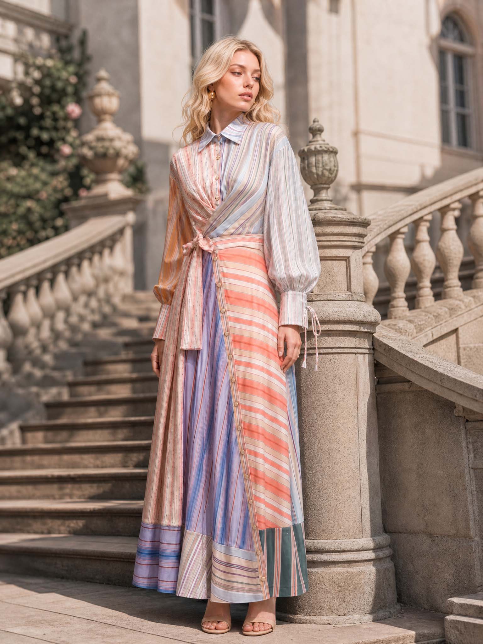Robe maxi patchwork
