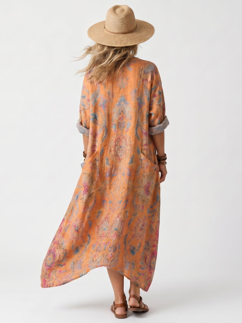 Remi | Robe midi imprimée