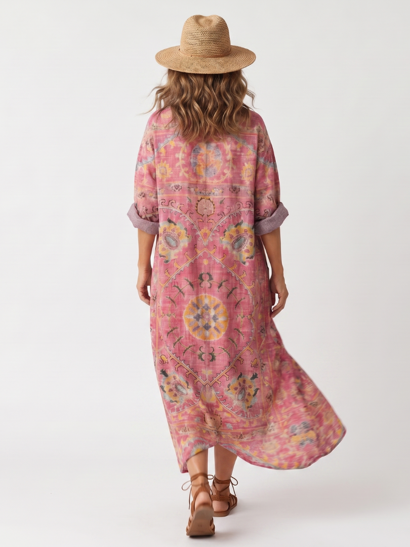 Tilda | Robe midi abstraite