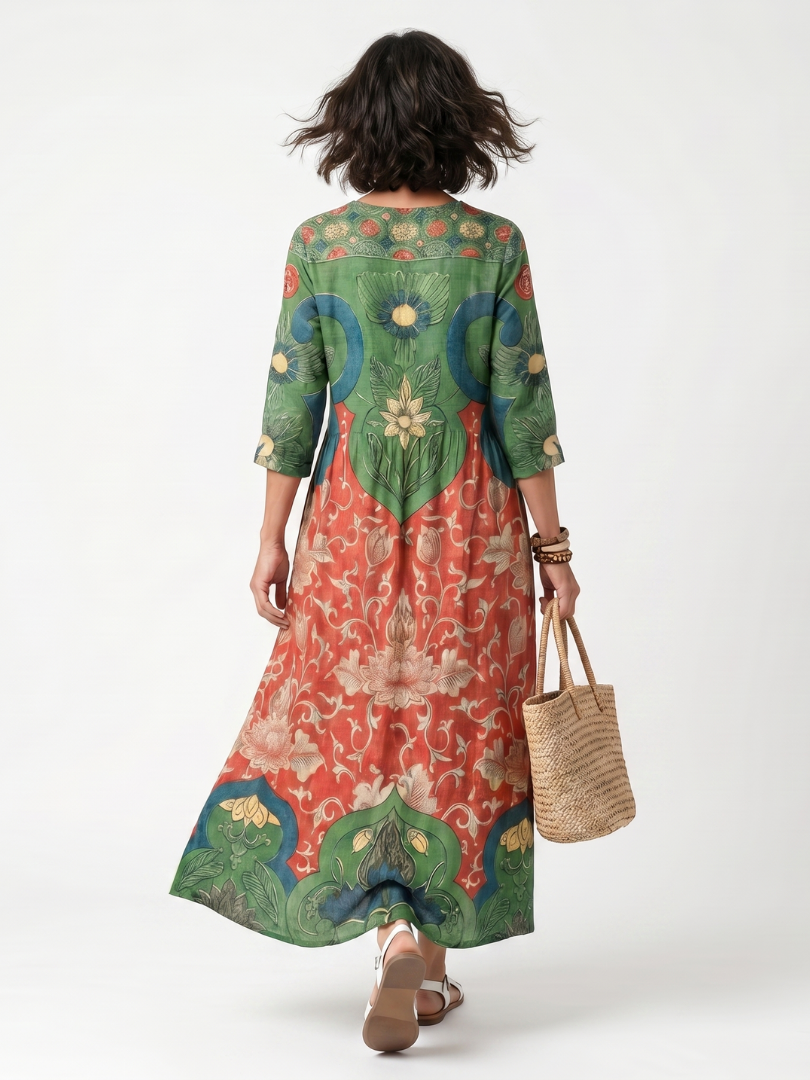 Sloane | Robe midi col V
