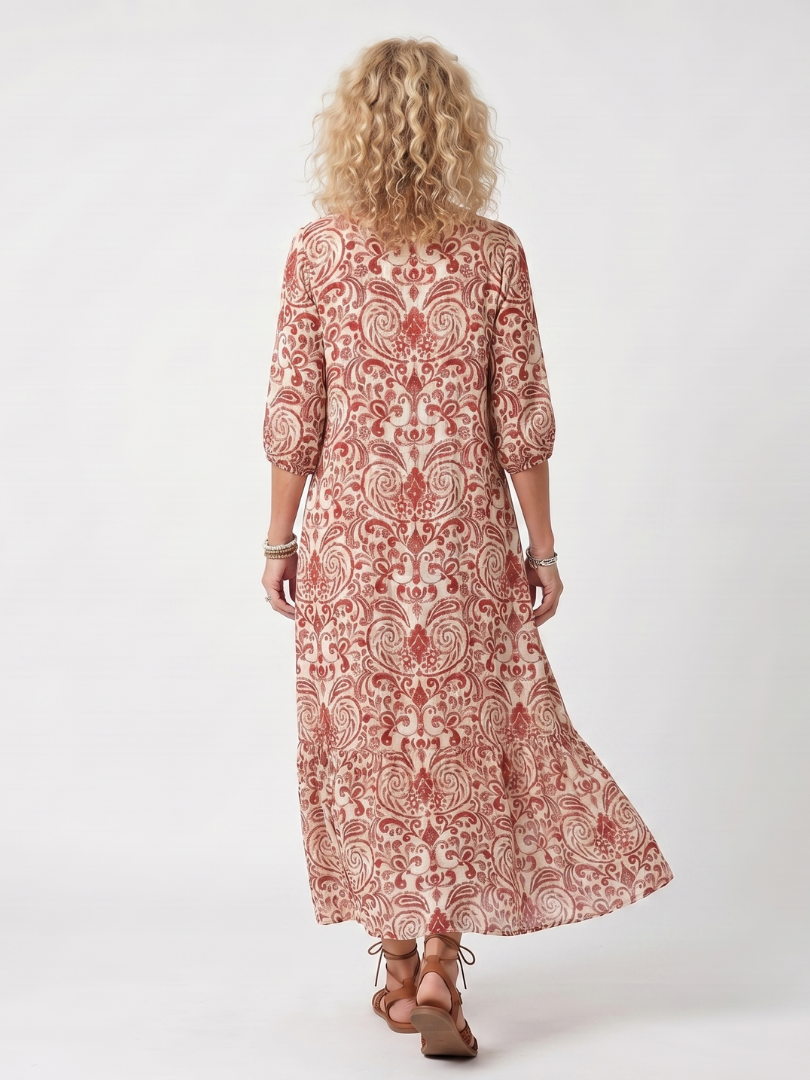 Noelle | Robe midi à nouer