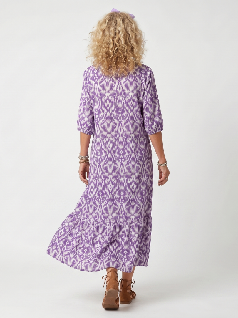 Penelope | Imprimé Midi Robe Nouée