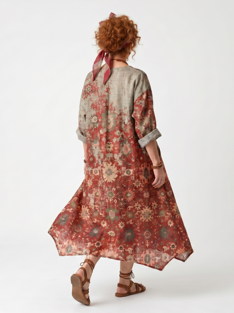 Saffron | Robe midi décontractée