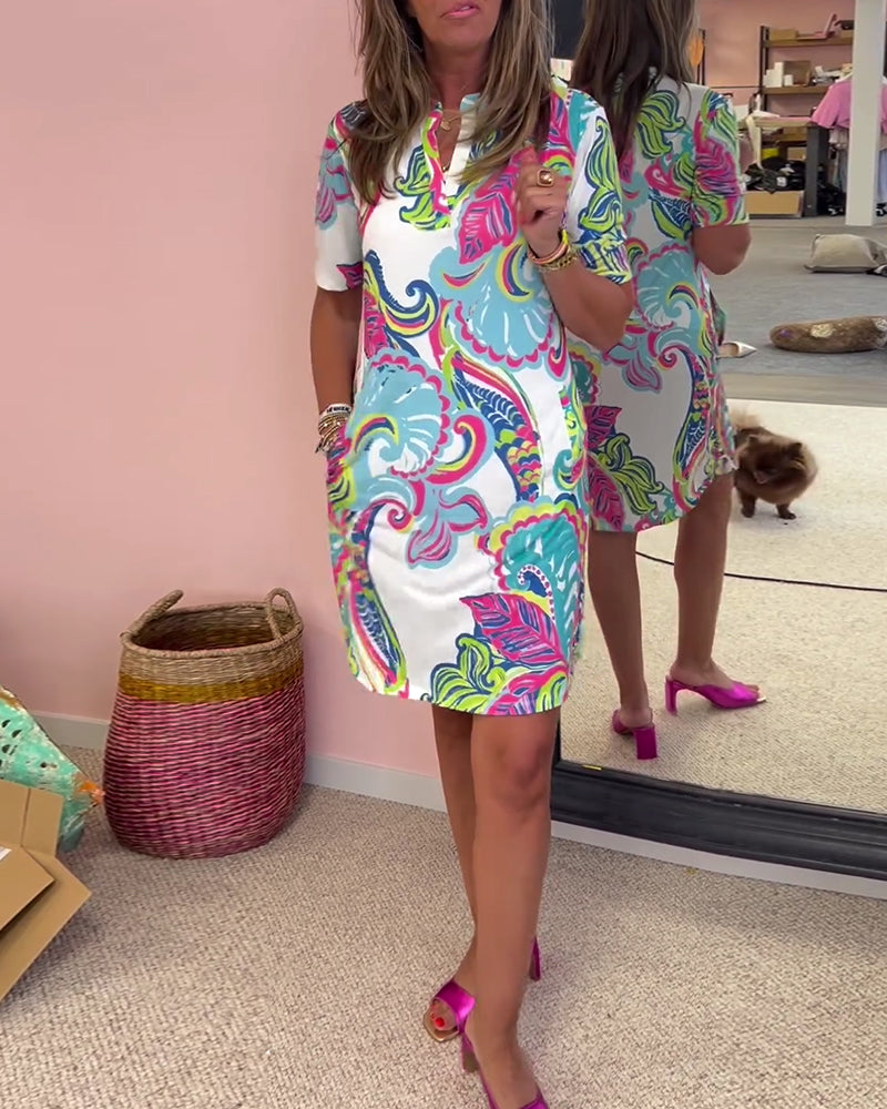 Imprimé Midi Dress