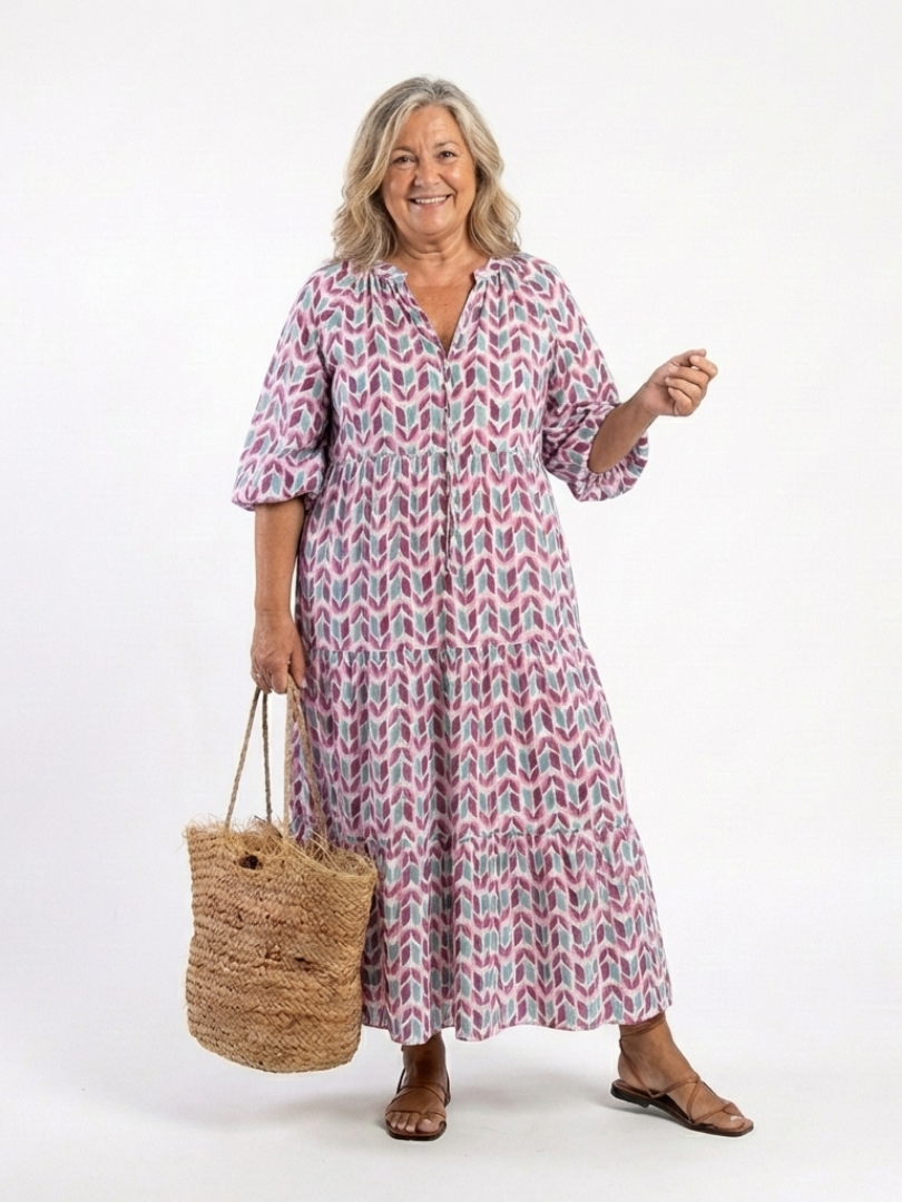Mireya | Robe midi à volants
