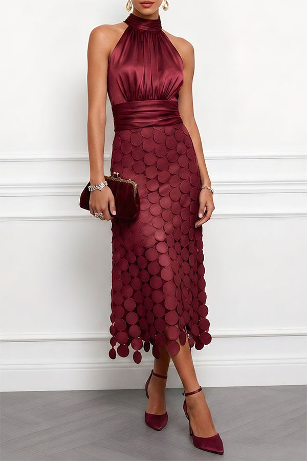 Celine | Robe Midi Élégante
