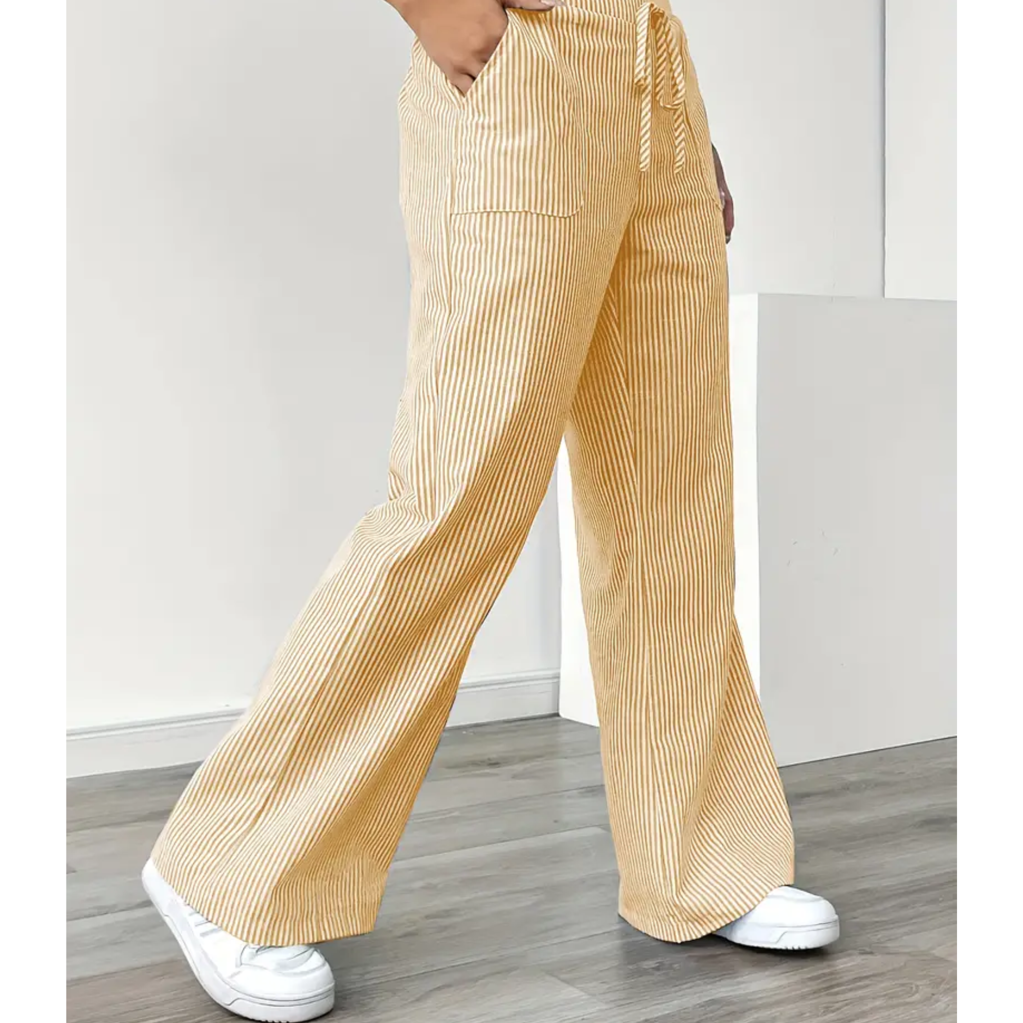 AliceLeon™ | Pantalon Rayé à Poches