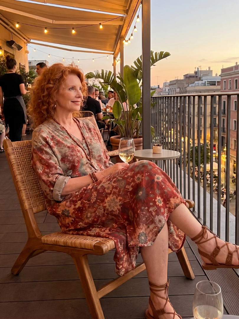 Saffron | Robe midi décontractée