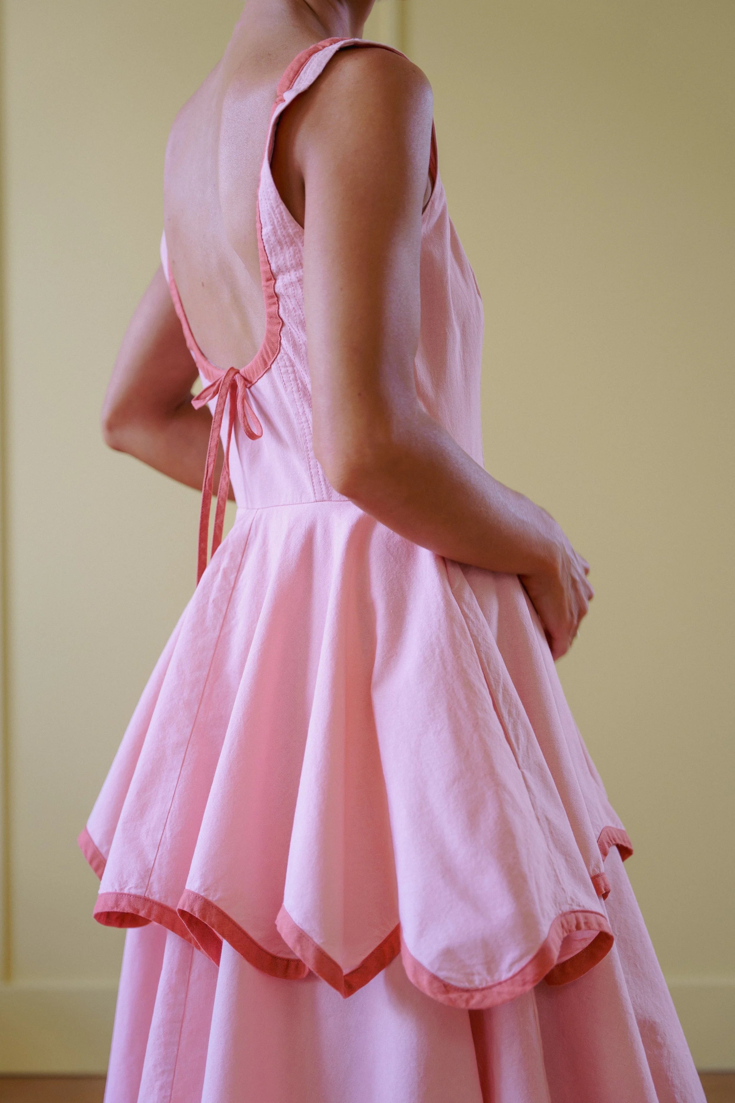 Robe maxi à volants