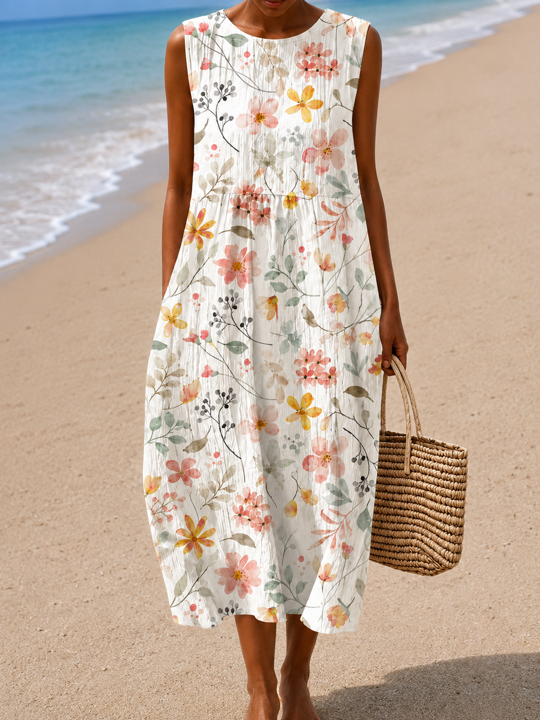 AliceLeon™ | Robe Midi Sans Manches