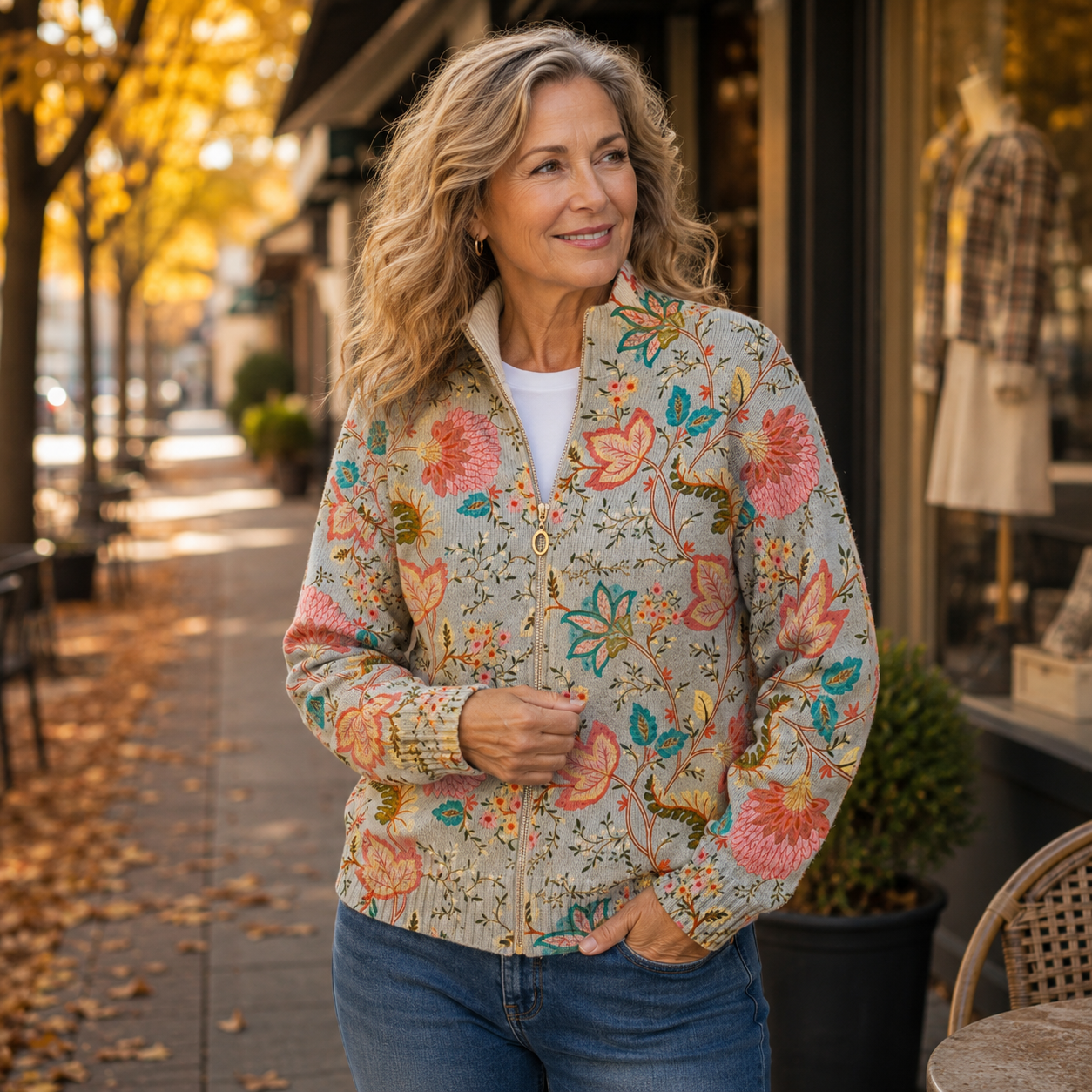 Xanthe | Cardigan Fleuri Vintage