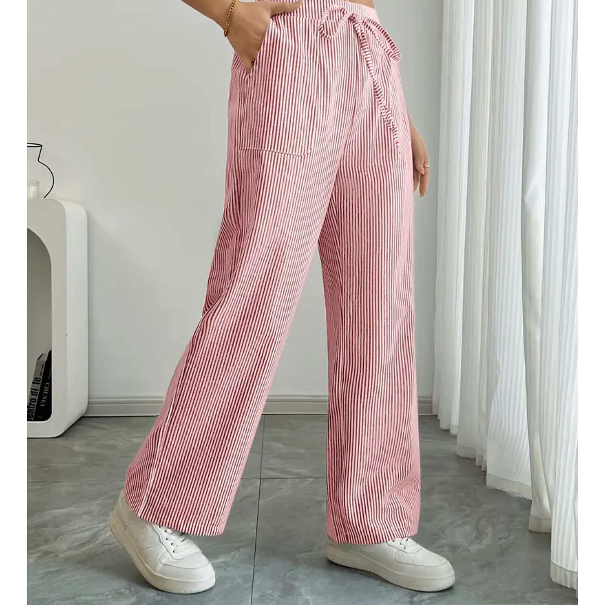 AliceLeon™ | Pantalon Rayé à Poches