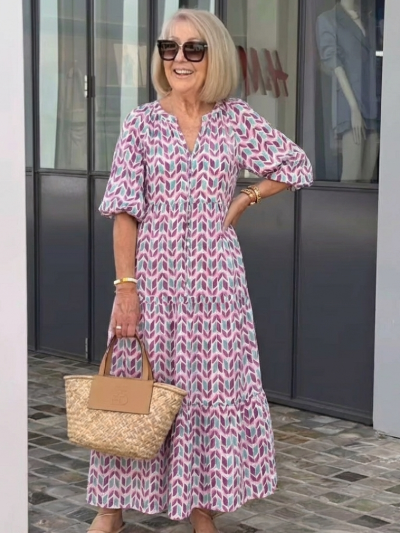 Mireya | Robe midi à volants