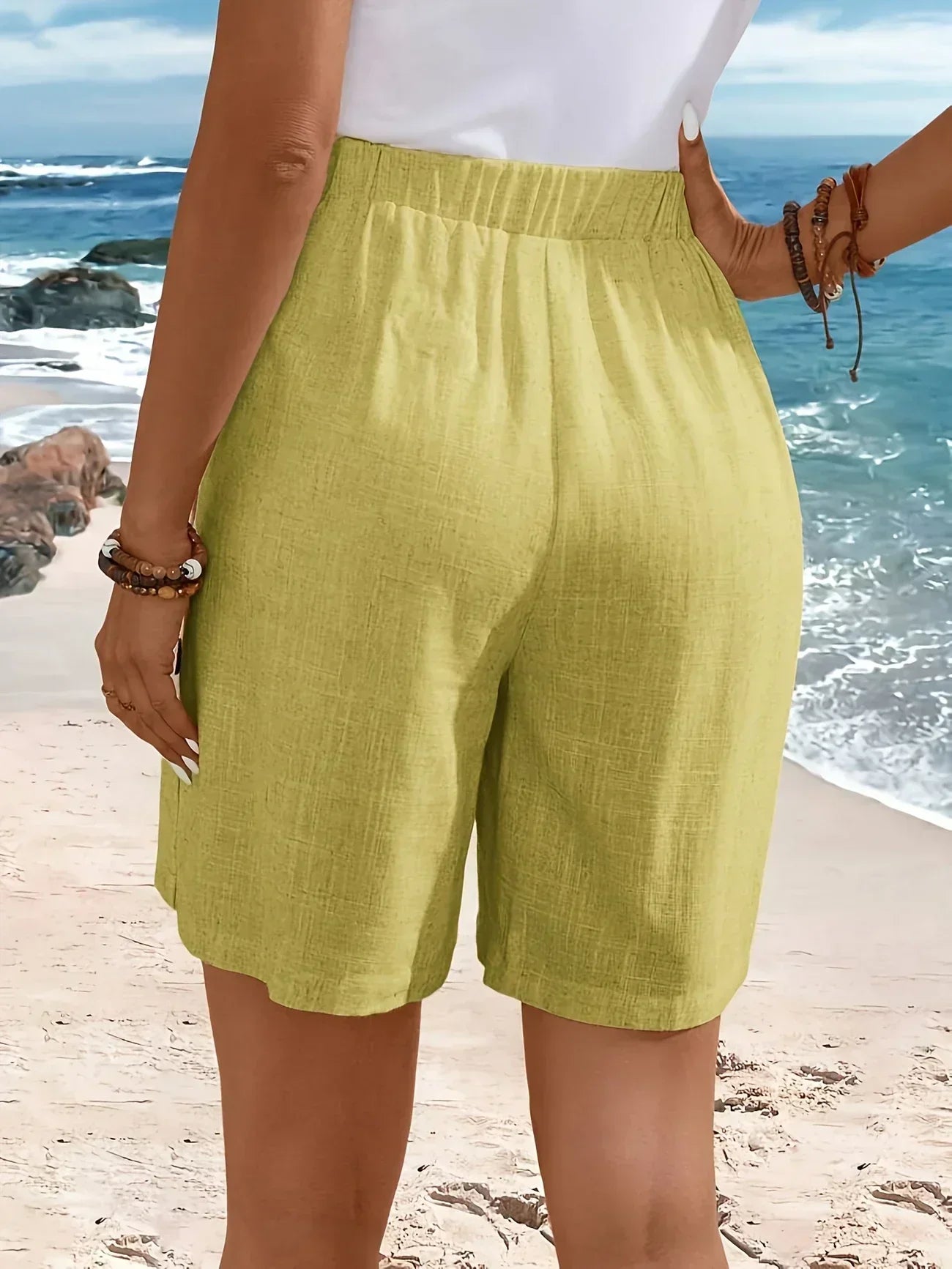 AliceLeon™ | Short à Boutons Confortable