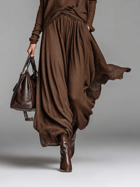 AliceLeon™ | Ensemble Jupe et Pull à Col Ronde