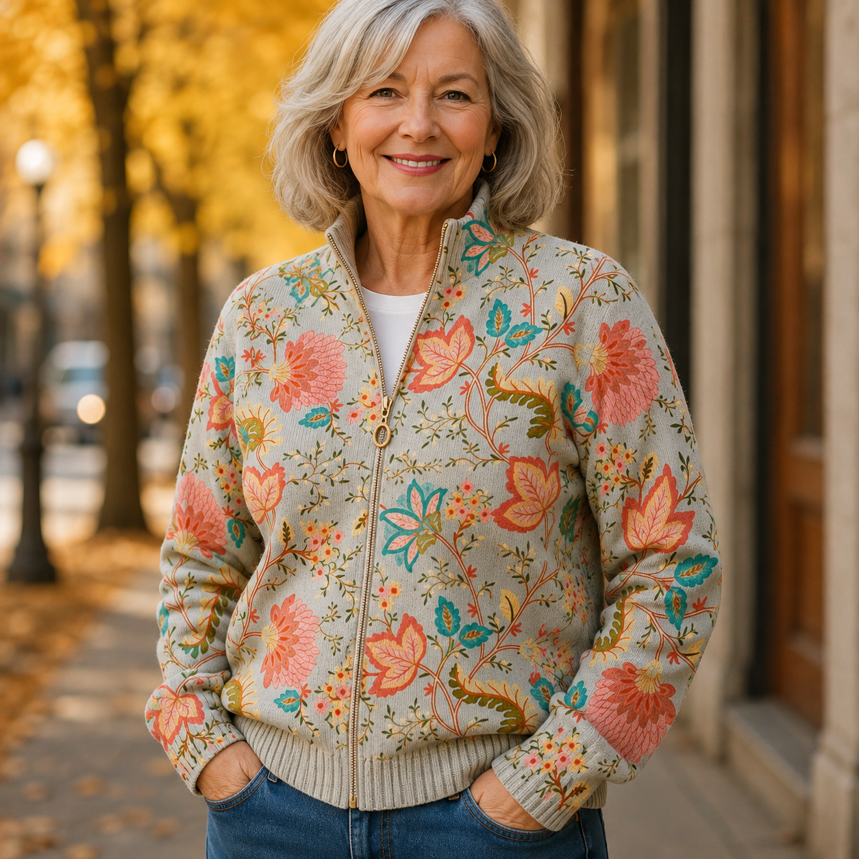 Xanthe | Cardigan Fleuri Vintage
