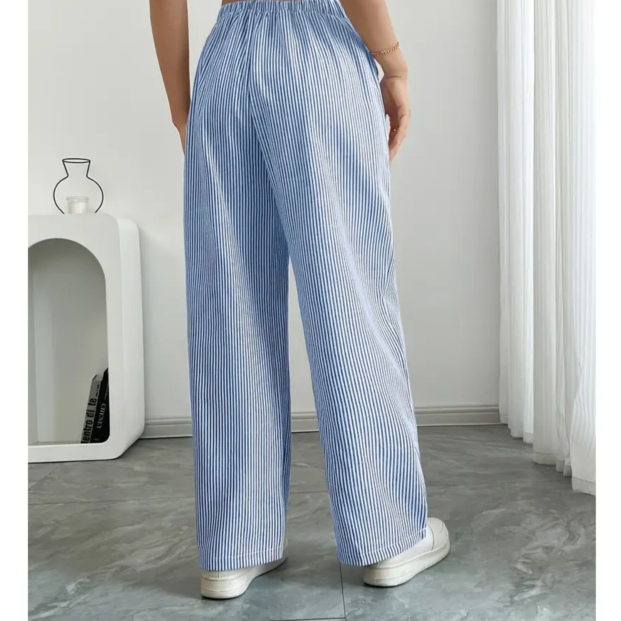 AliceLeon™ | Pantalon Rayé à Poches
