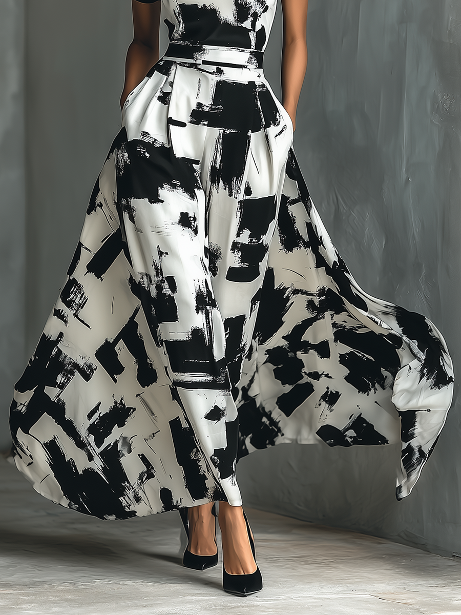 AliceLeon™ | Robe maxi abstraite