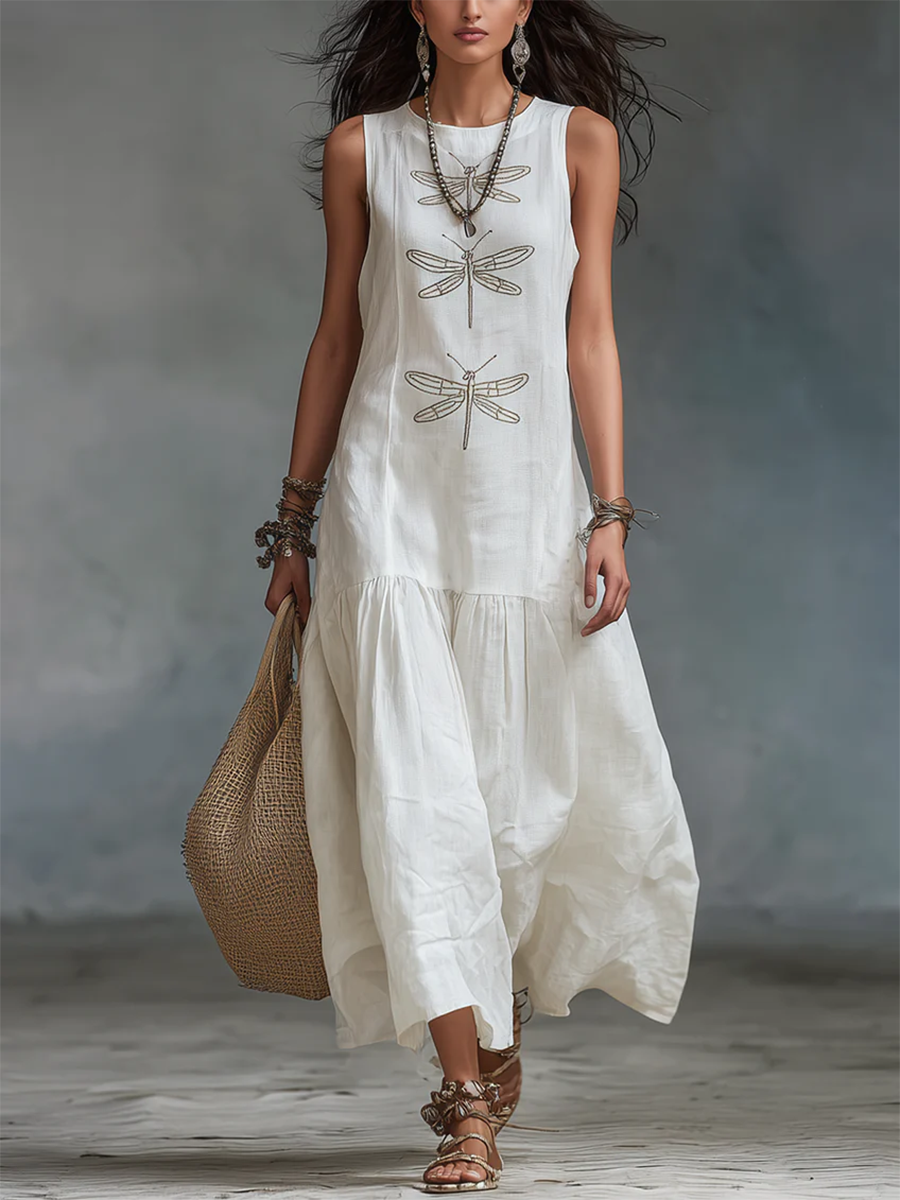 Genève Robe Maxi Sans Manches