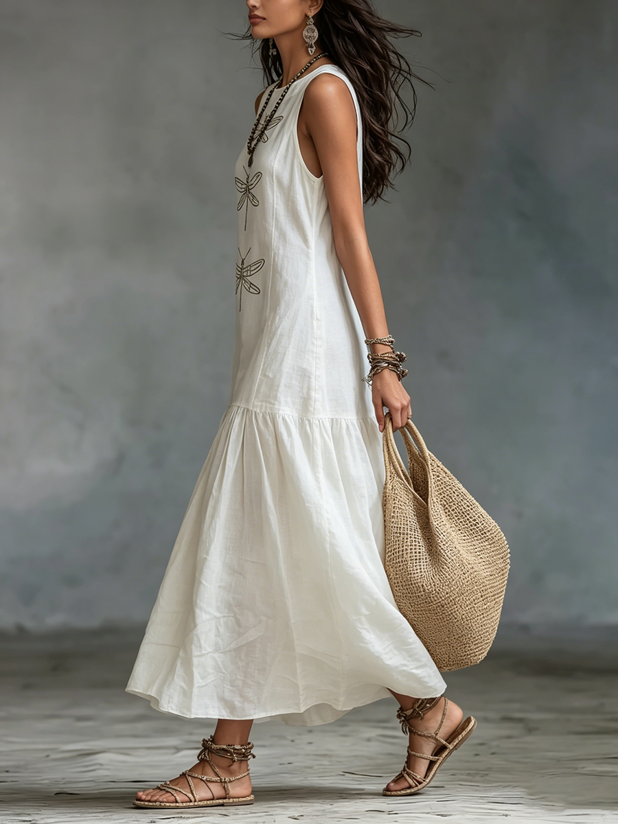 Genève Robe Maxi Sans Manches