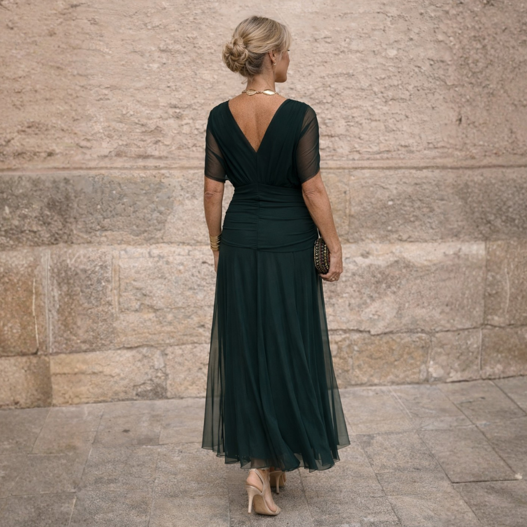 Mikaela | Robe Maxi Épaules Dénudées