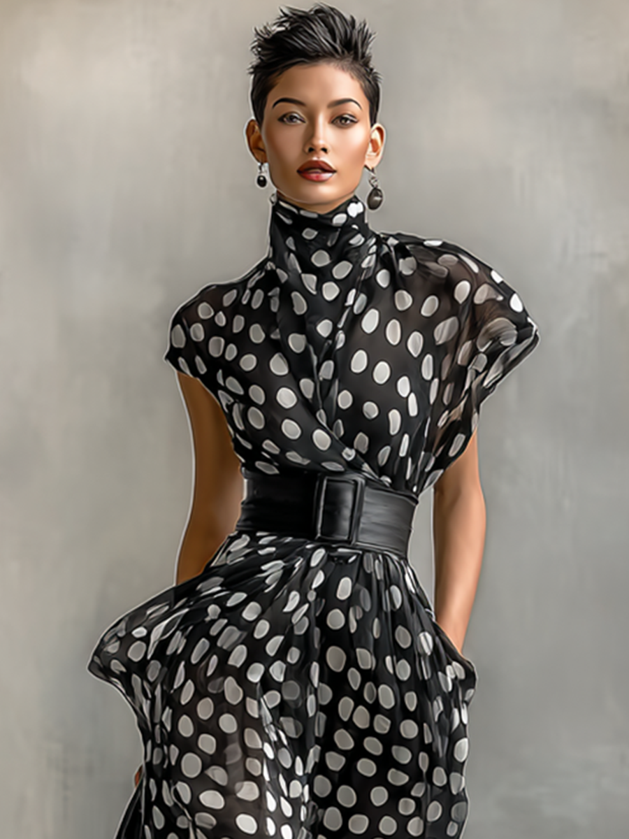 AliceLeon™ | Robe maxi à pois