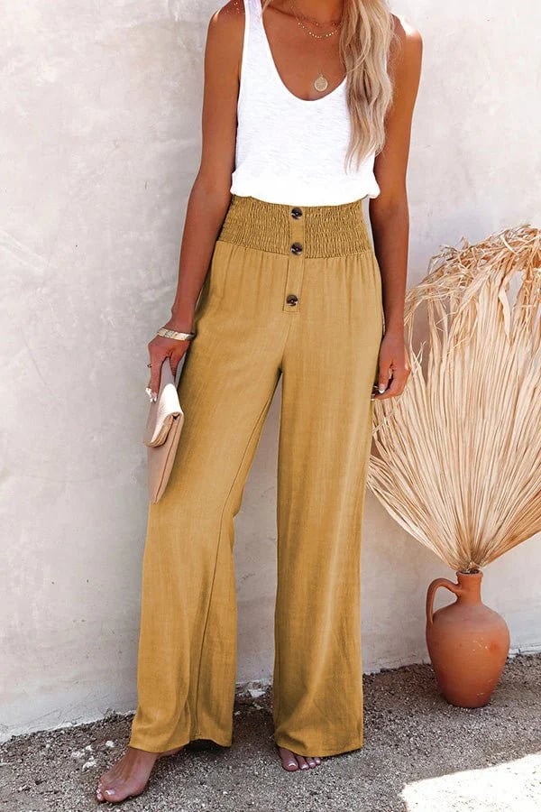 Confortable Pantalon Taille Haute