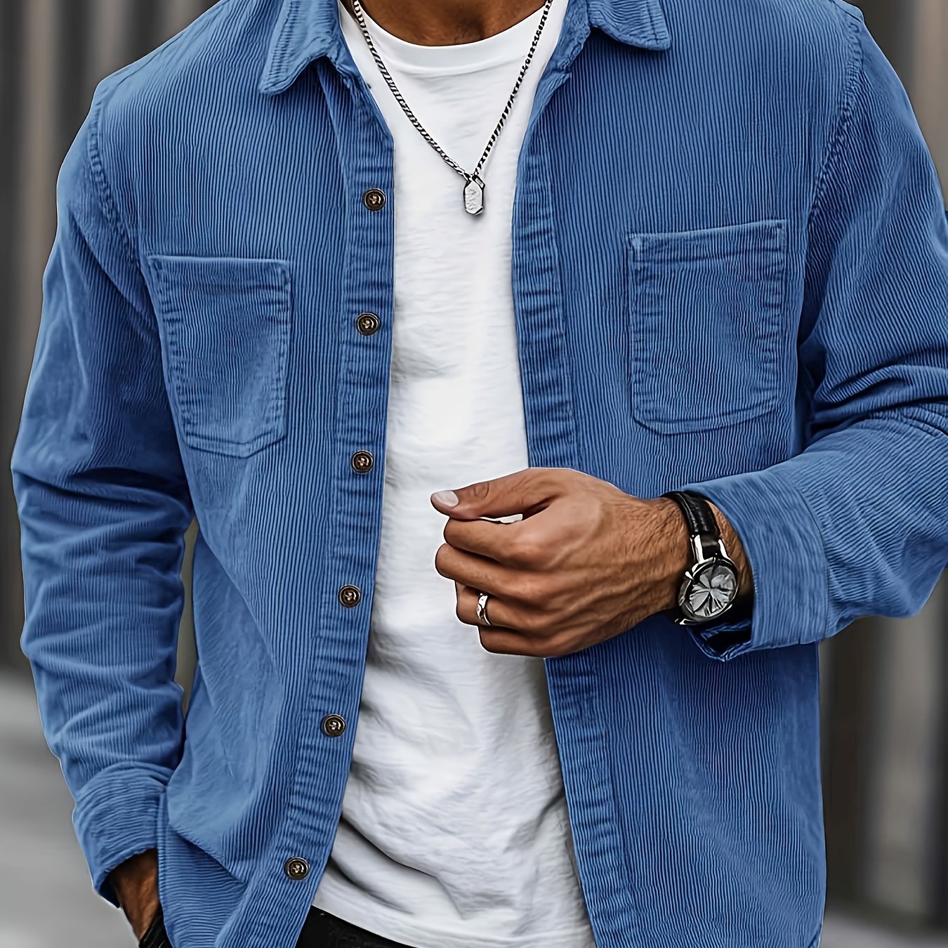 Bryce | Chemise d'extérieur texturée côtelée
