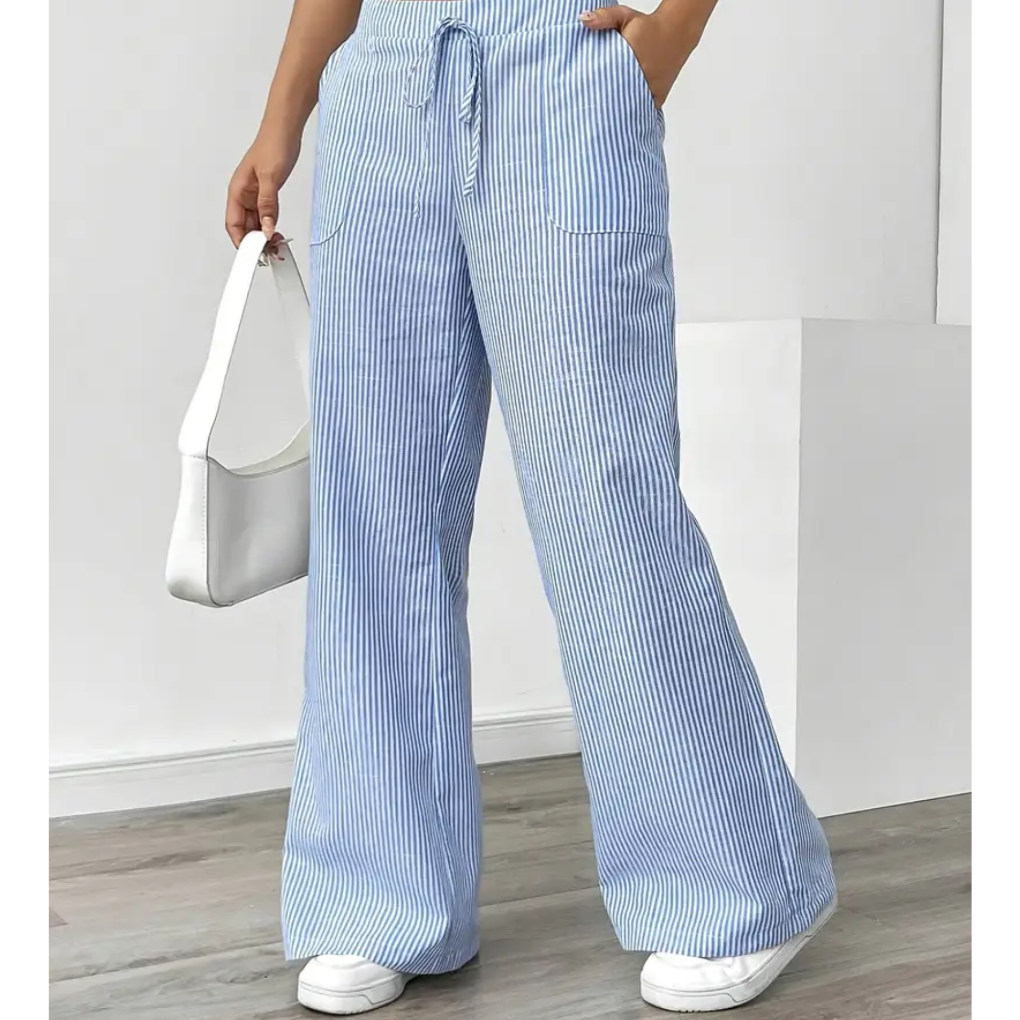 AliceLeon™ | Pantalon Rayé à Poches