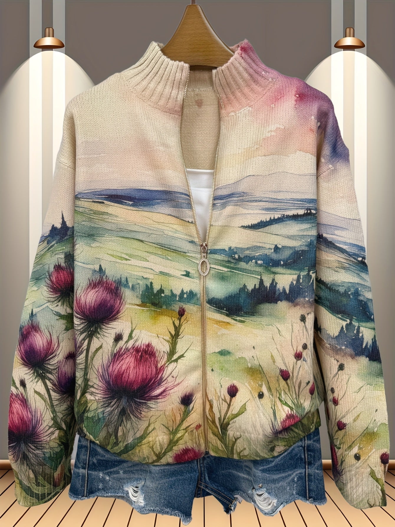 Zelda | Cardigan à Carreaux