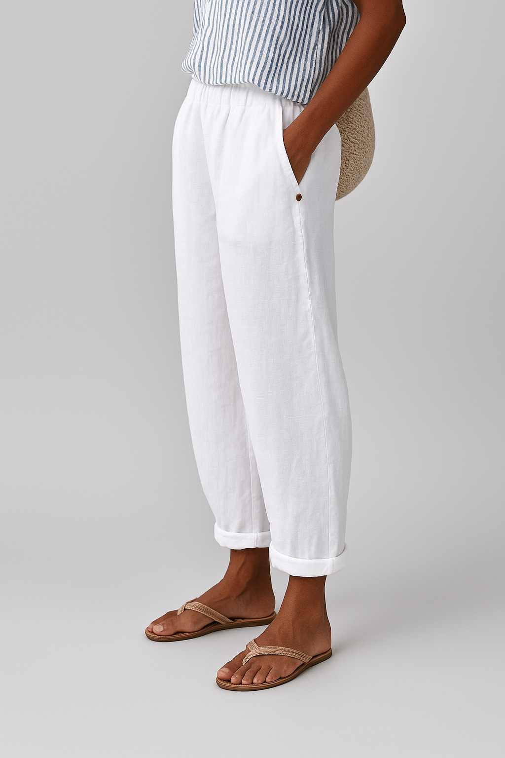 Pantalons Chic avec Poches Latérales
