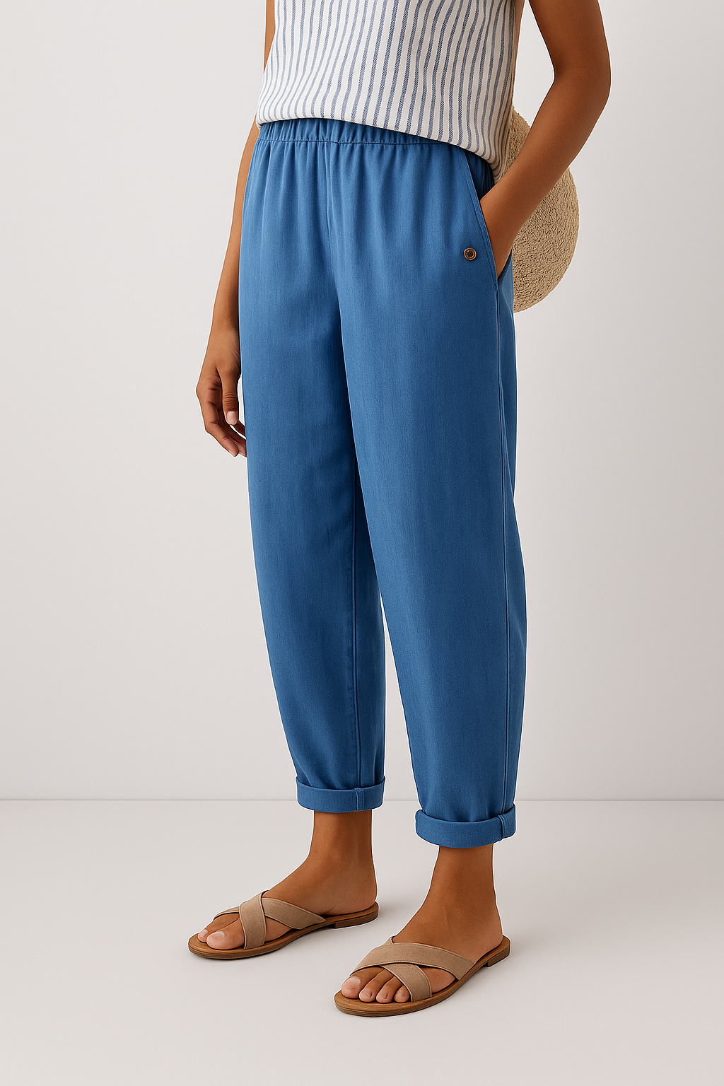Pantalons Chic avec Poches Latérales