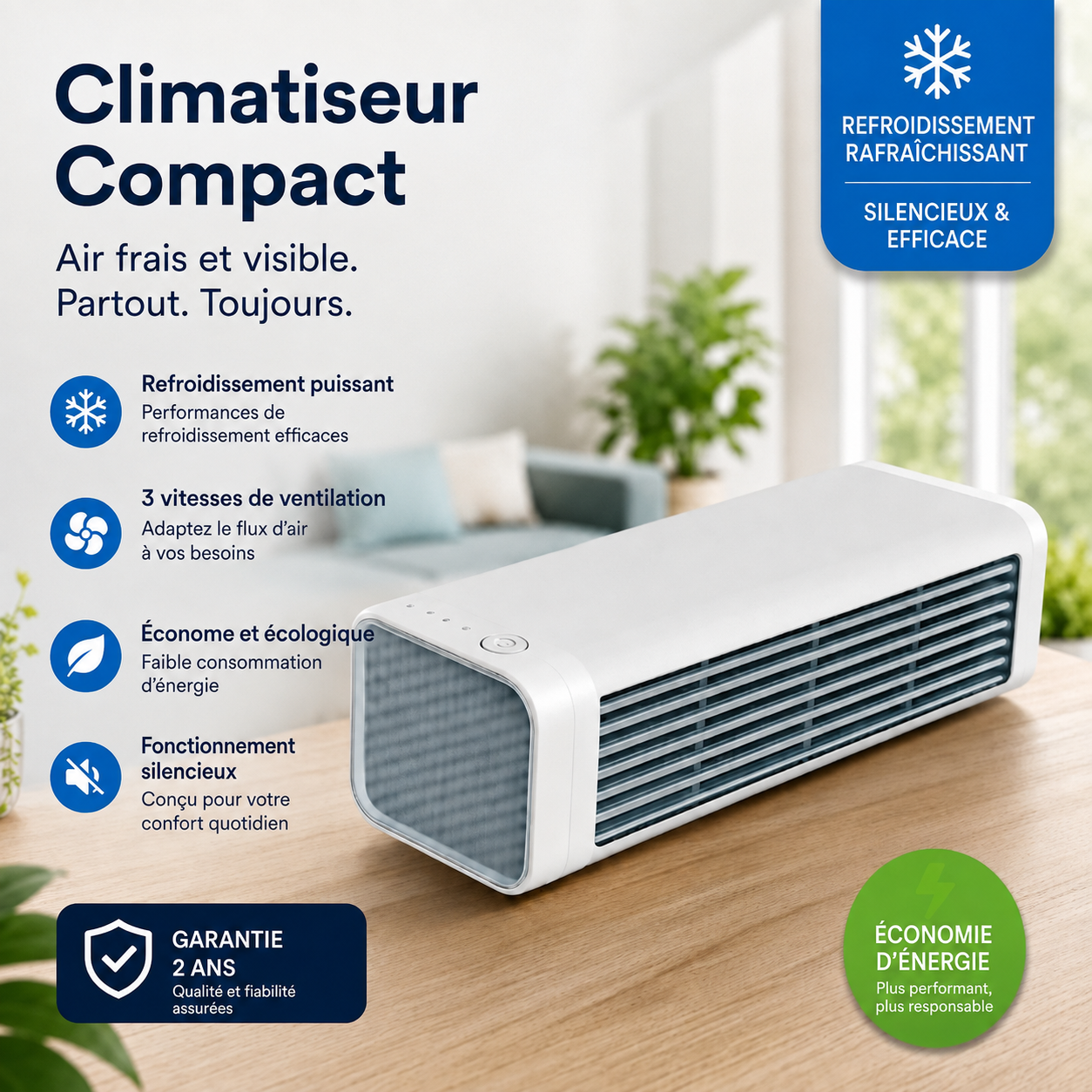 Climatiseur compact avec montage mural