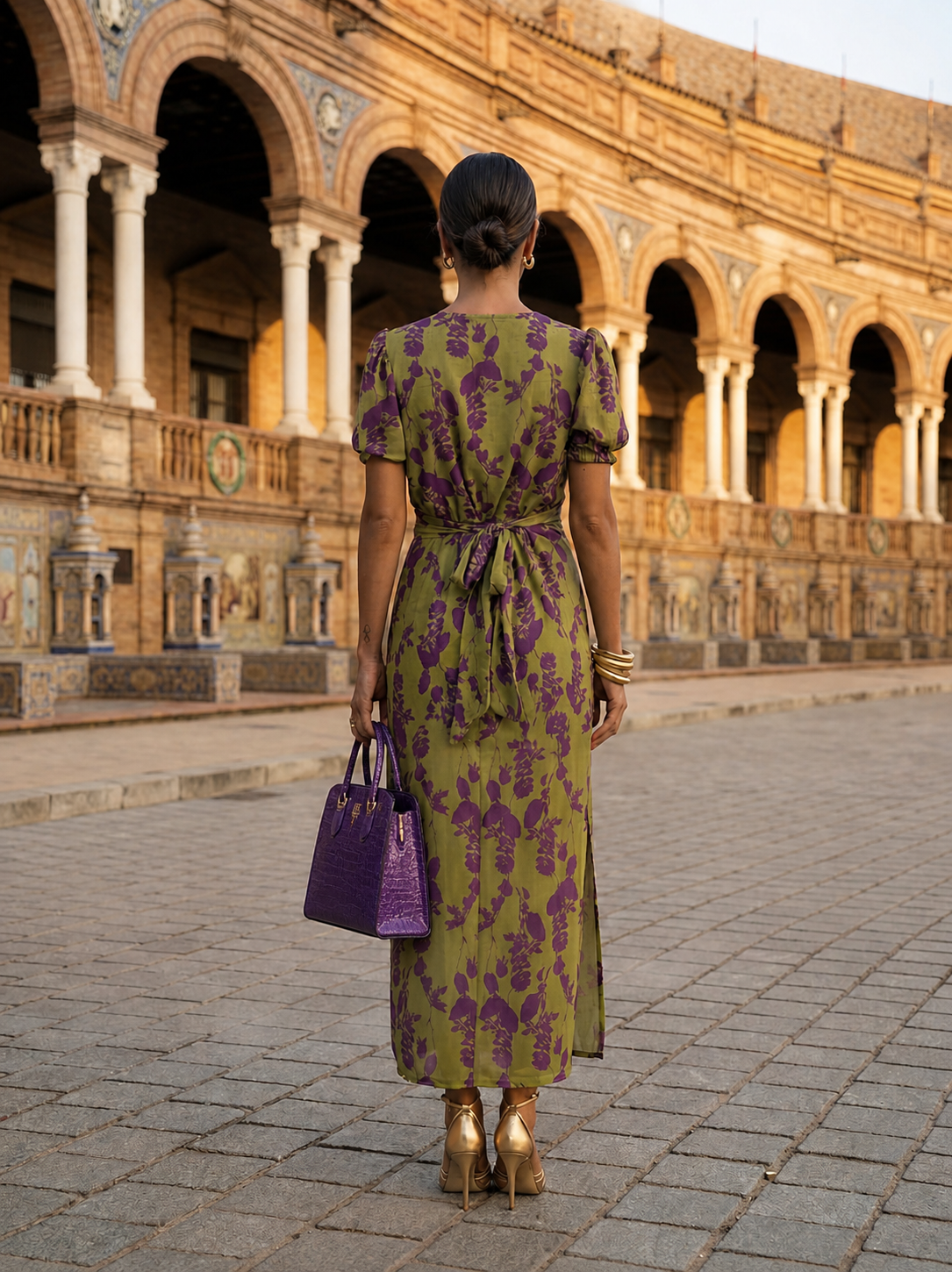 Maxi Robe Fleurie à Tissu Fluide