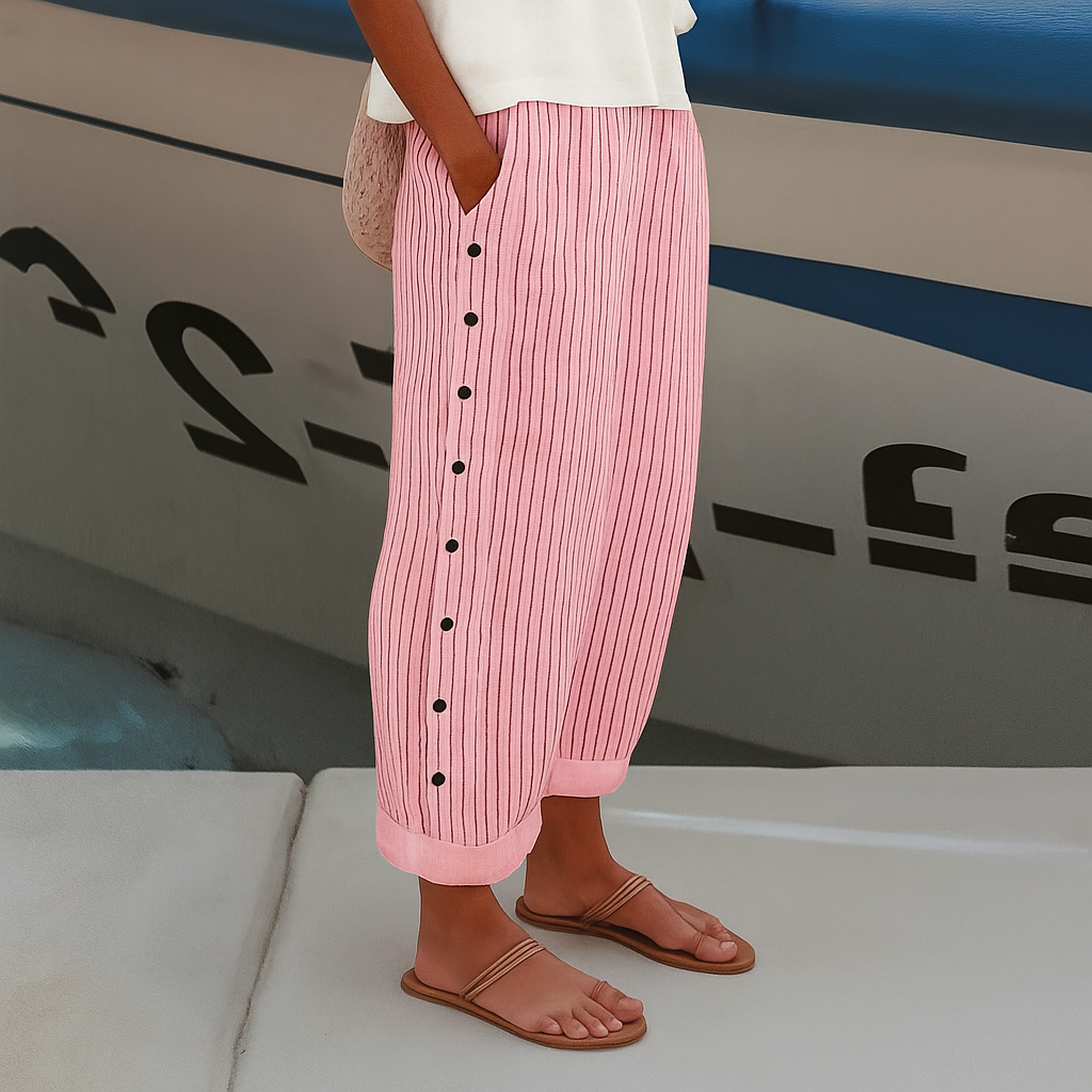 Pantalons Confortables à Poches Latérales