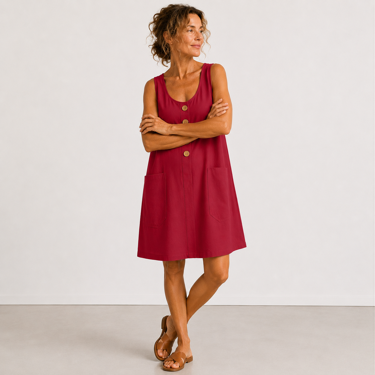 Macey | Robe d'été en coton et lin