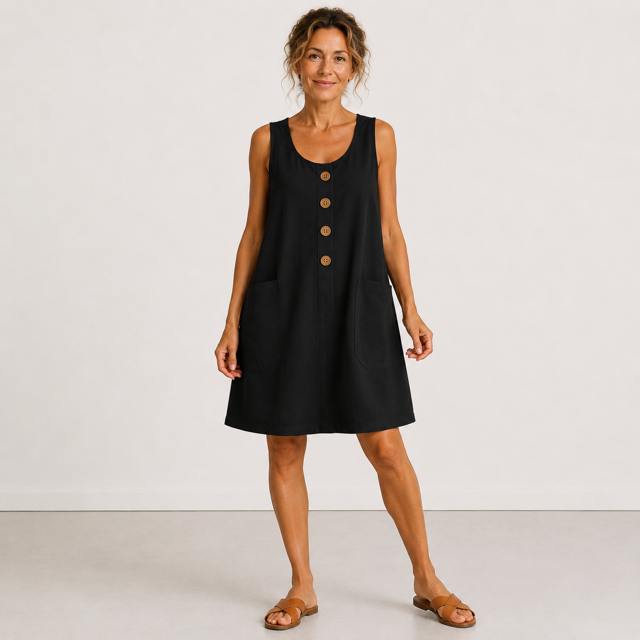Macey | Robe d'été en coton et lin