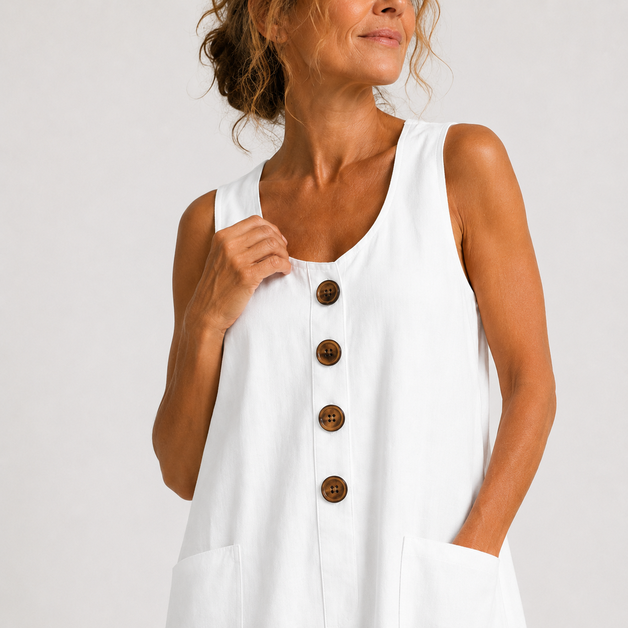 Macey | Robe d'été en coton et lin