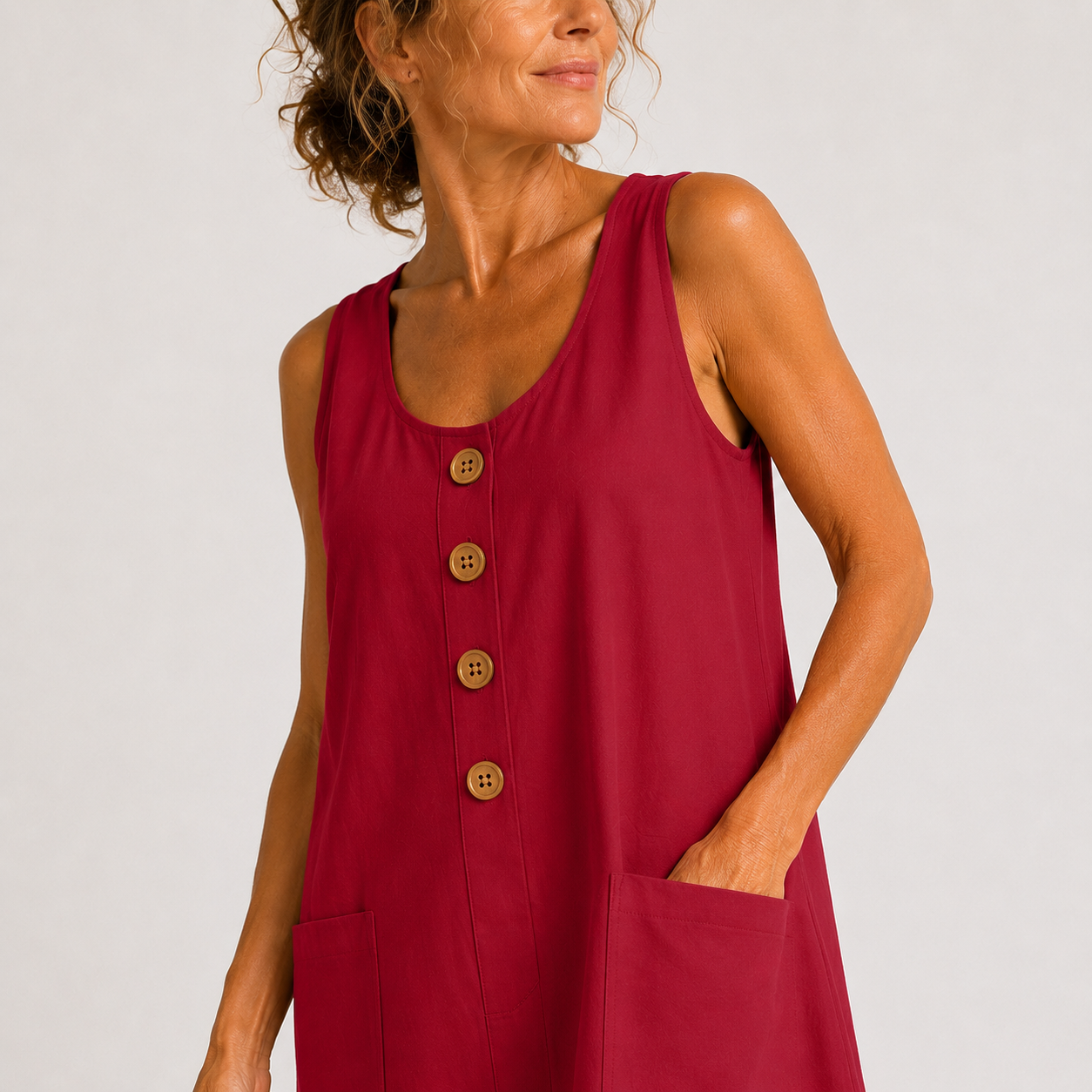 Macey | Robe d'été en coton et lin