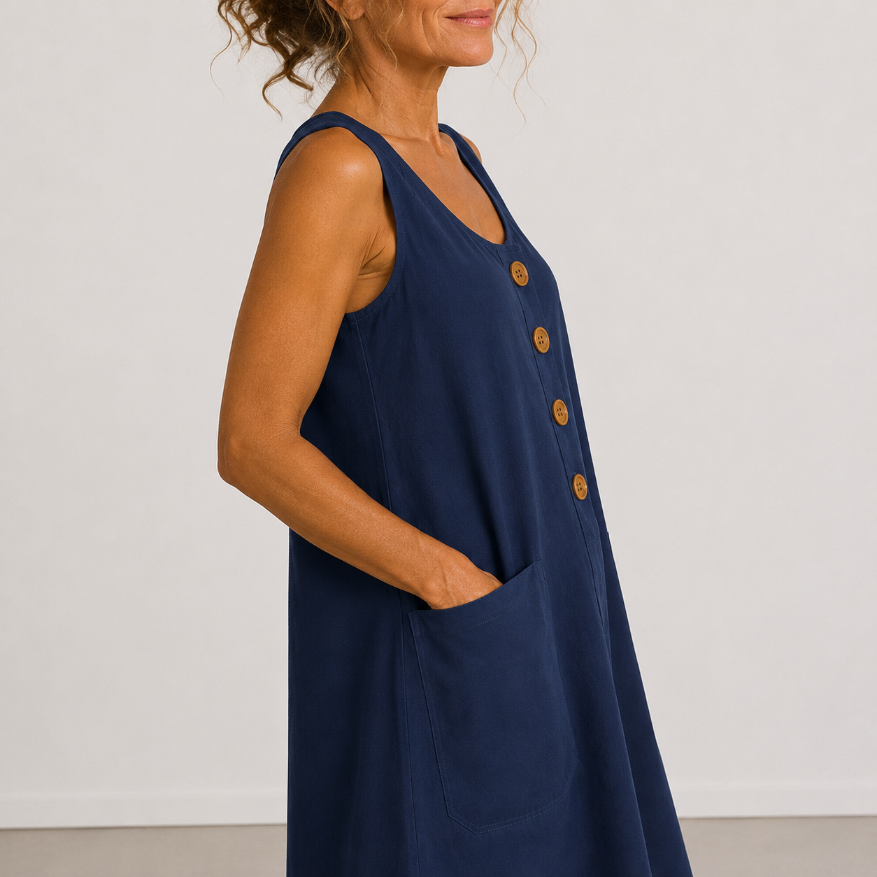 Macey | Robe d'été en coton et lin