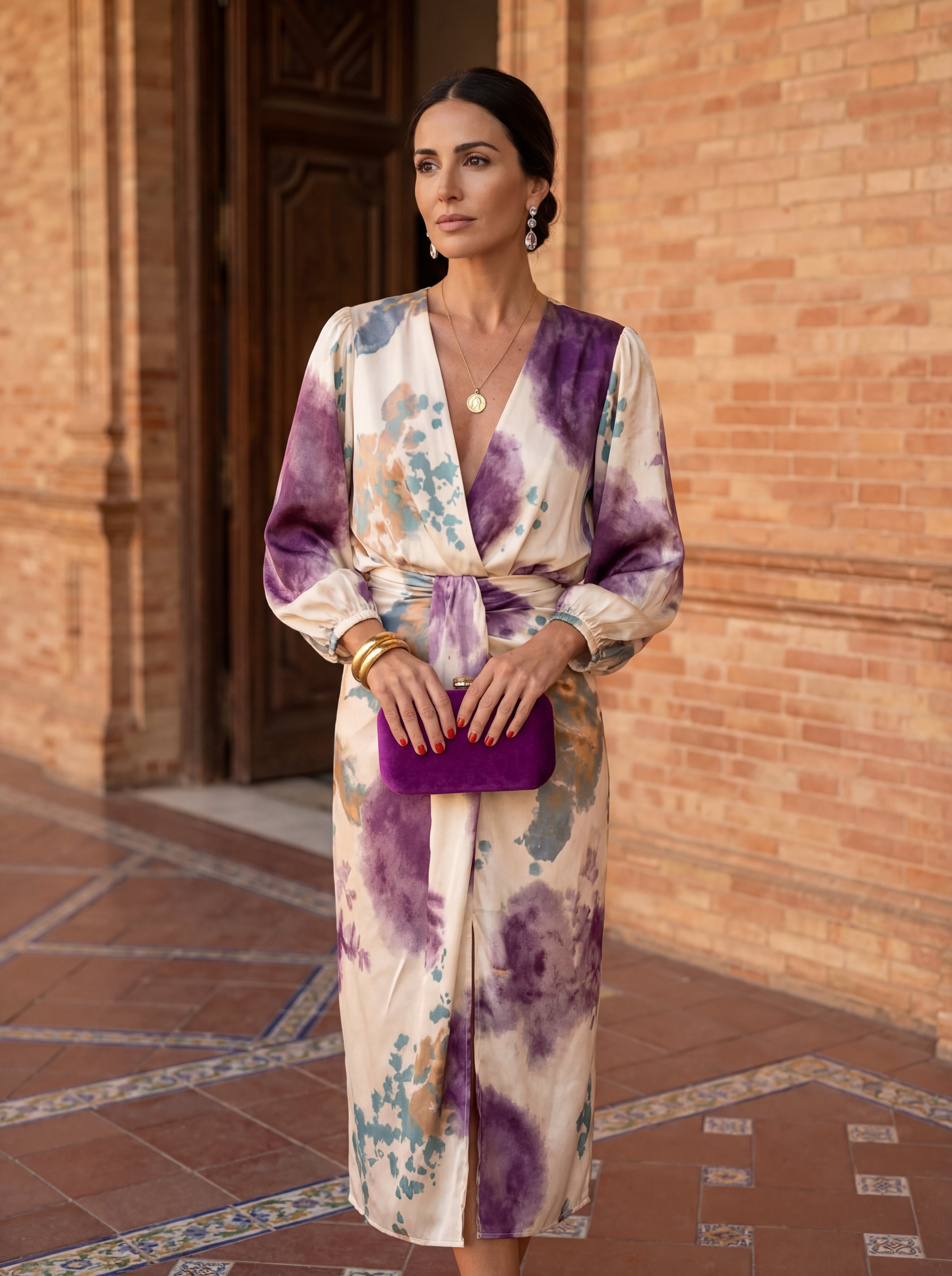 Robe Valeria à décolleté en V