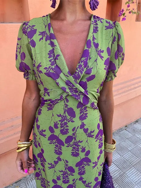 AliceLeon™ | Élégante Robe Imprimée