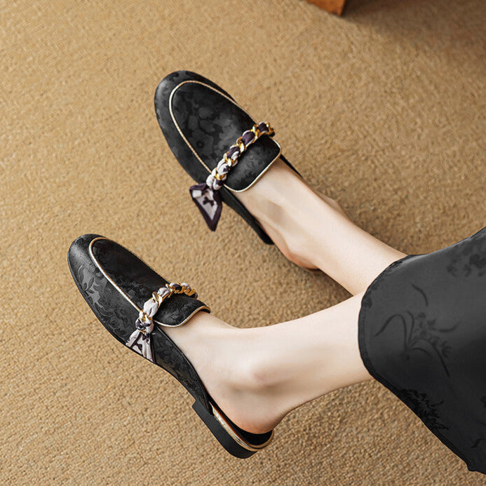 Véritable Mules en Cuir Lumor