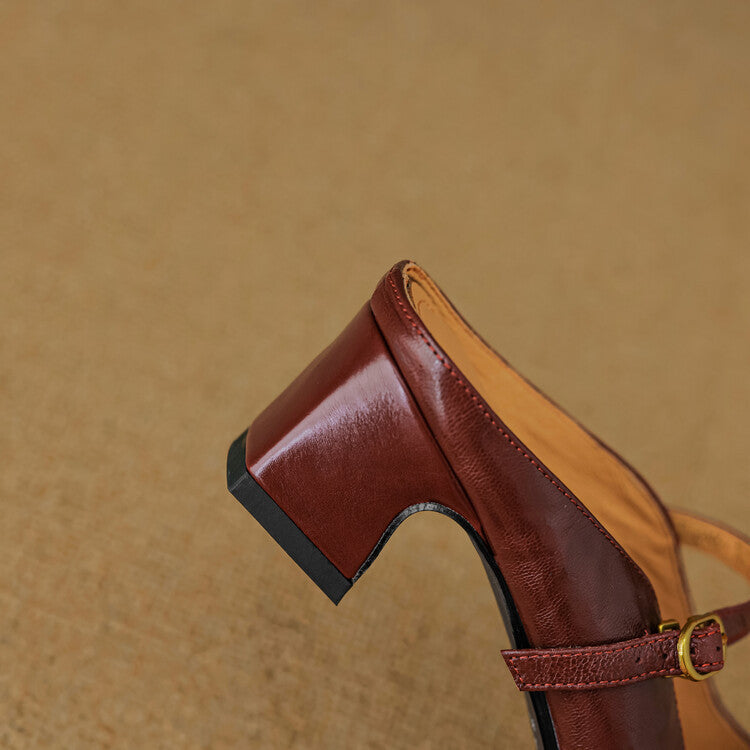 Vian Authentic Leather Mules