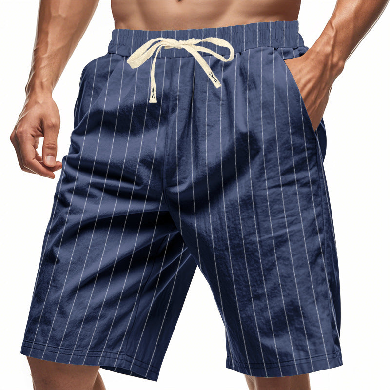 AliceLeon™ | Pantalon court à rayures décontracté pour homme
